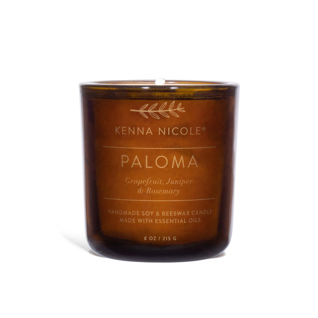 Kenna Nicole Paloma candle on a white background