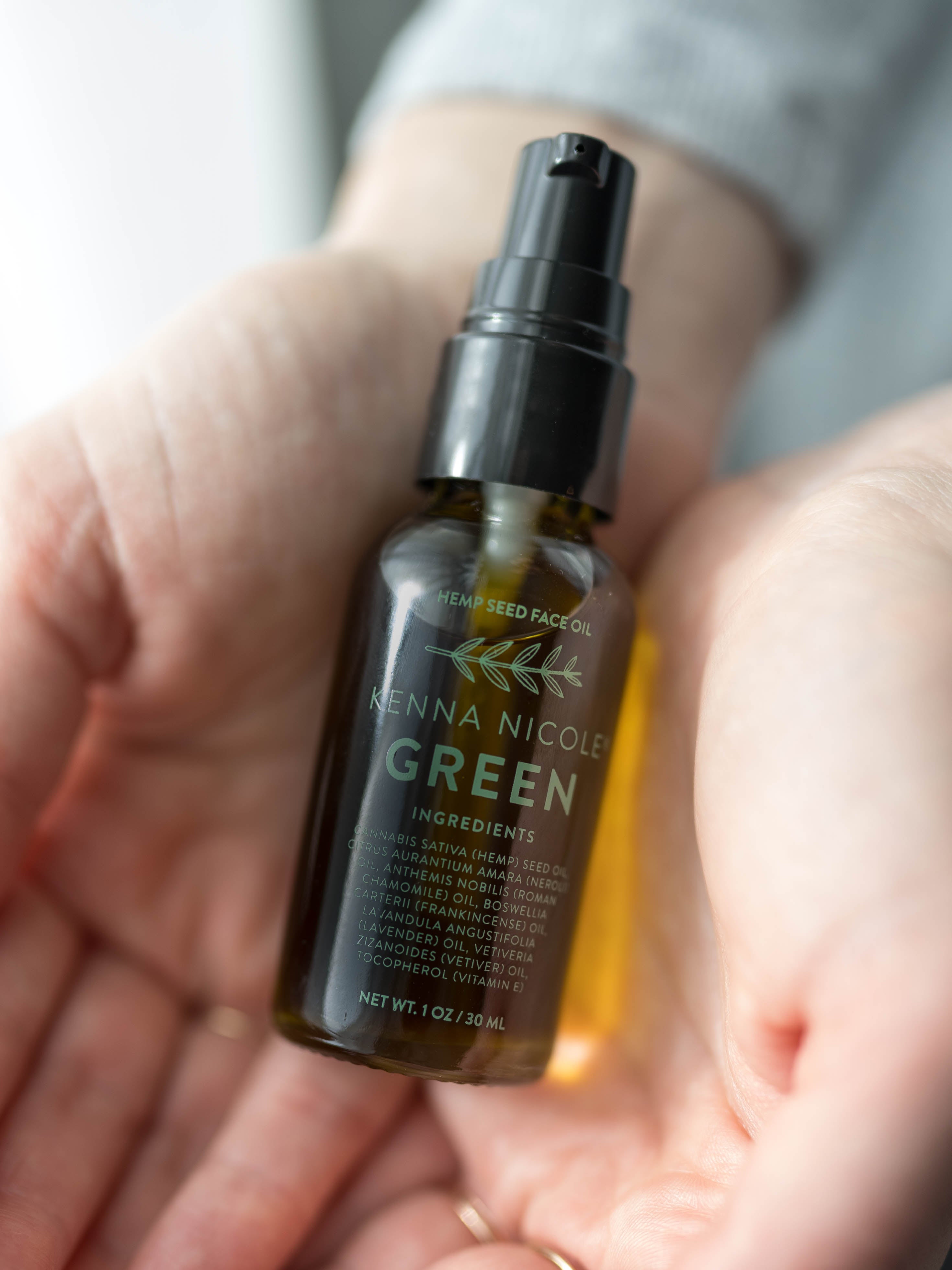 Green Hemp Seed Face + Skin Oil | Natural Skincare Products